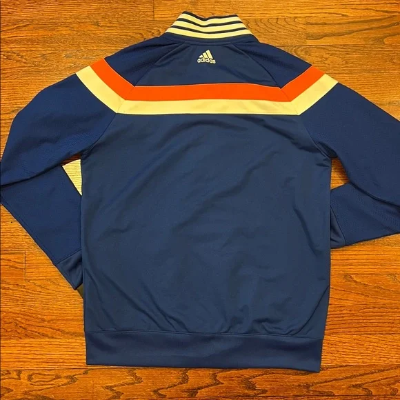 Boys Adidas NY Knicks Zip Up Sweatshirt Jacket Size L - Picture 8 of 12